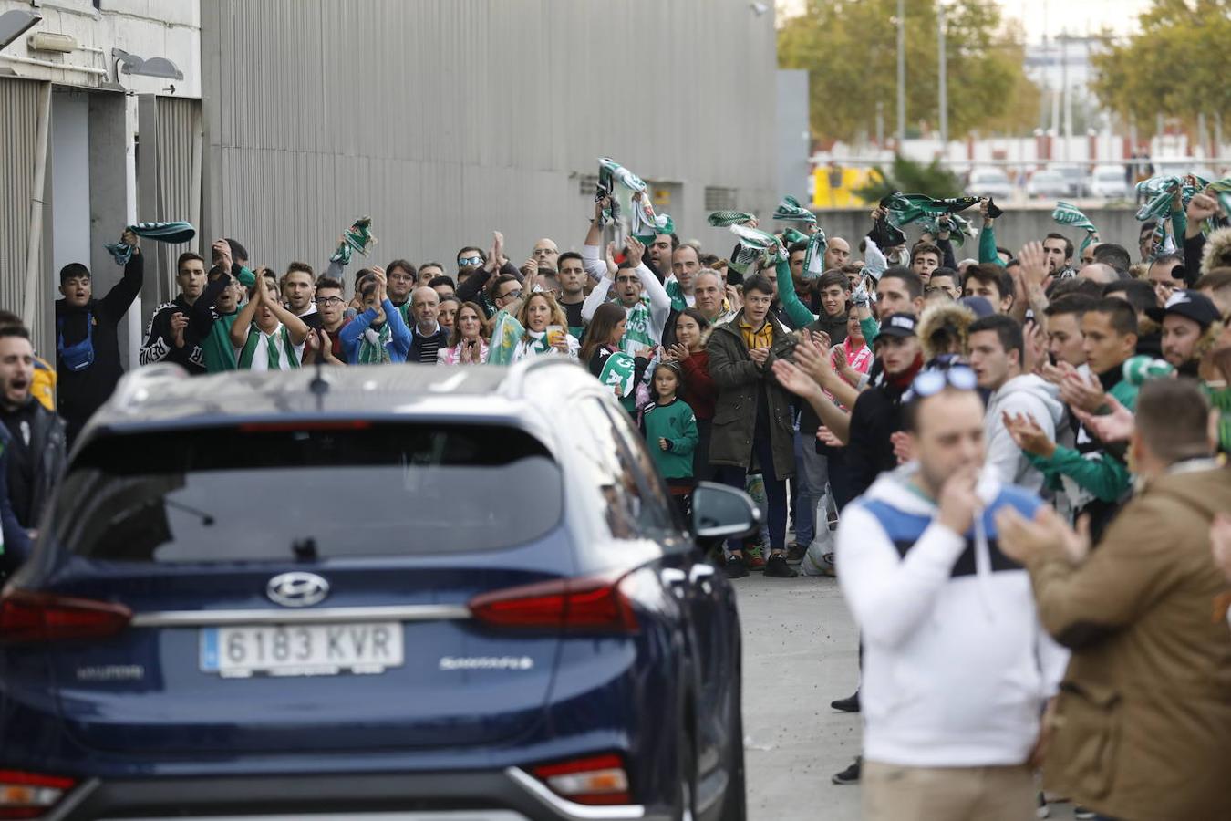 Las concentraciones en el partido del Córdoba CF, en imágenes