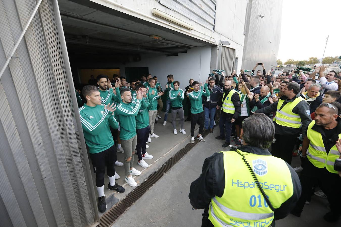 Las concentraciones en el partido del Córdoba CF, en imágenes