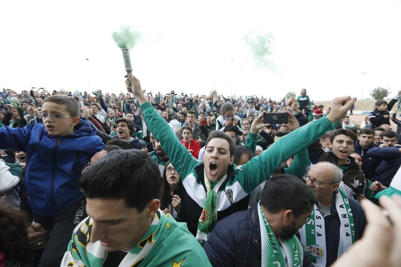 Las concentraciones en el partido del Córdoba CF, en imágenes