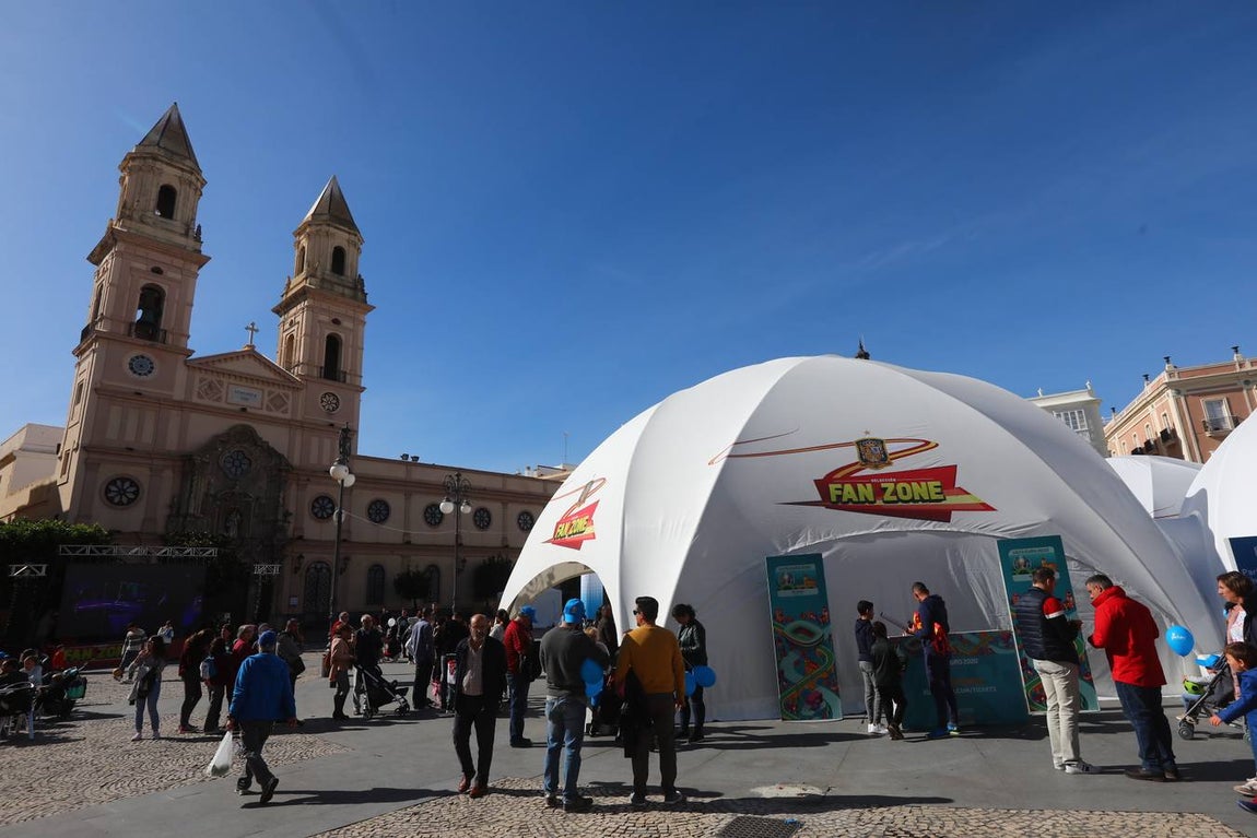 La fanzone de la selección desembarca en la Plaza de San Antonio