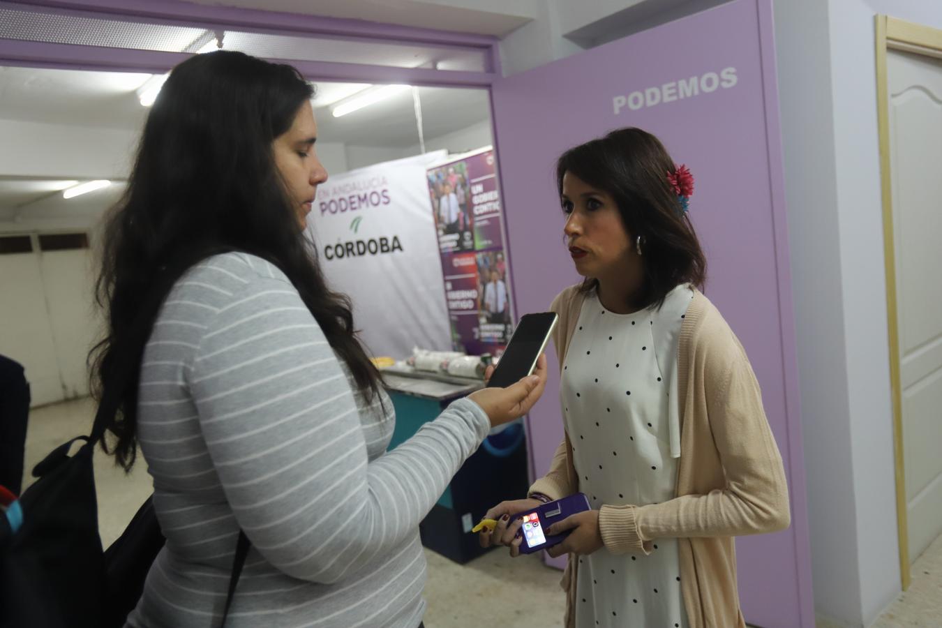 En imágenes, así vivió Unidas Podemos la noche de las elecciones en Córdoba