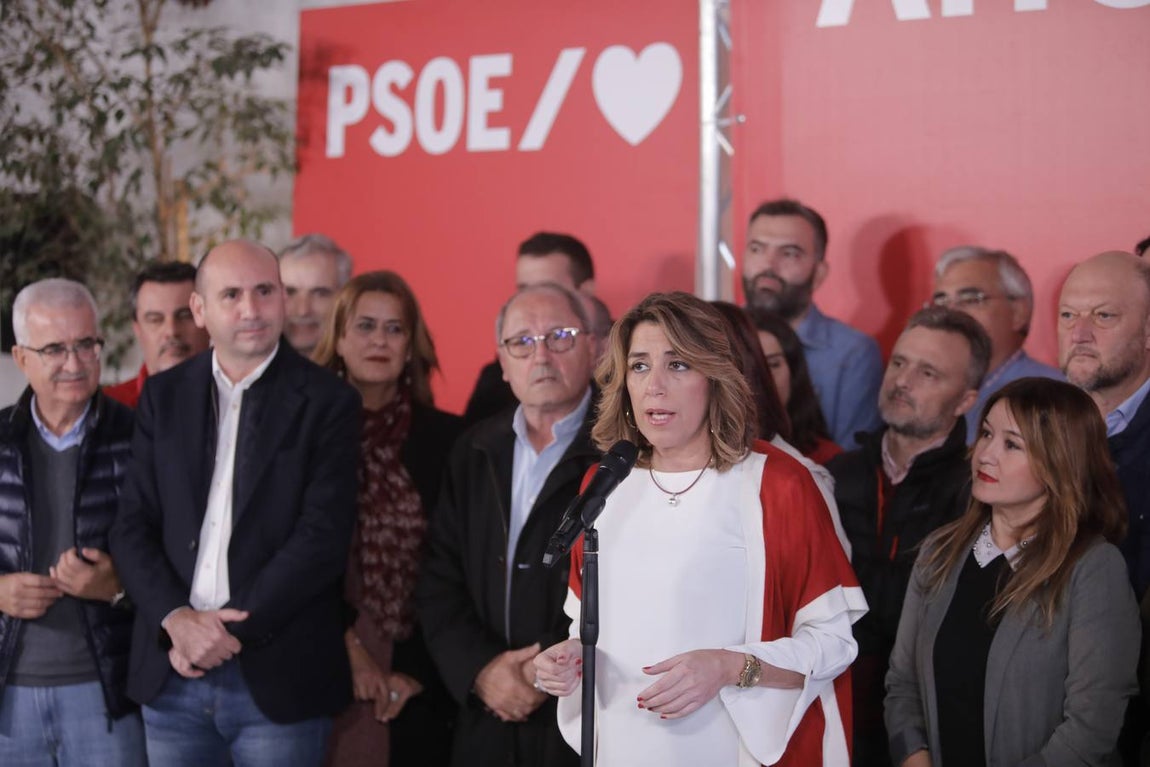 Susana Díaz agradece a los andaluces su «confianza en el PSOE»