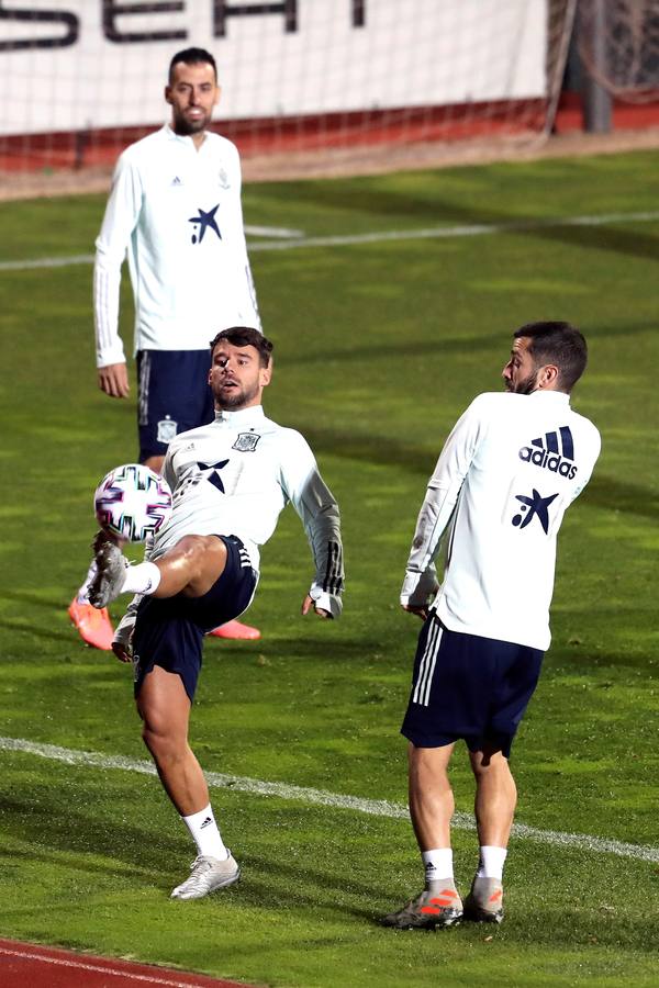 La selección española se entrena antes de venir a Cádiz