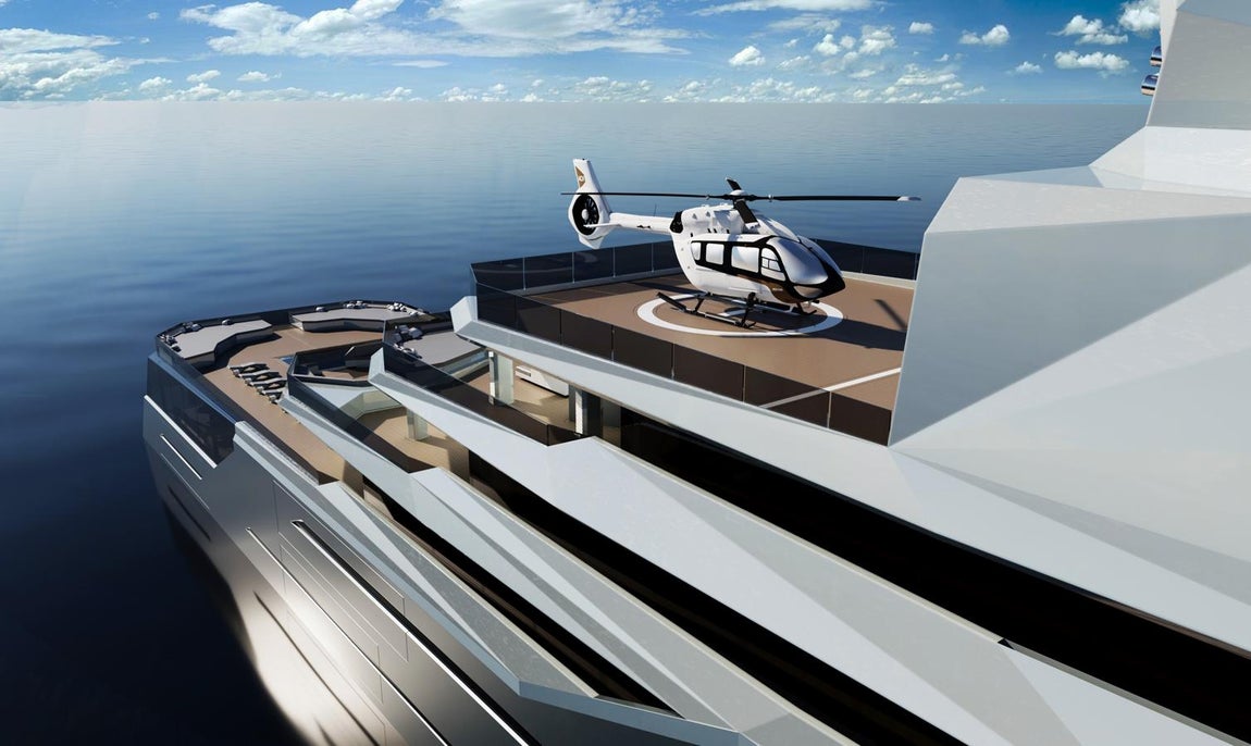 Equilibrium. Su diseño está perfectamente pensado para que se integre en cualquier entorno. Desde los paisajes más gélidos de la Antártida hasta los más cálidos y vivos del Caribe. Su apariencia nos traslada a la arquitectura facetada. Es en ella donde se encuentra la primera inspiración para el concepto. El uso de este recurso consigue una acentuada sensación de movimiento y dinamismo creando un interesante juego de luces y sombras