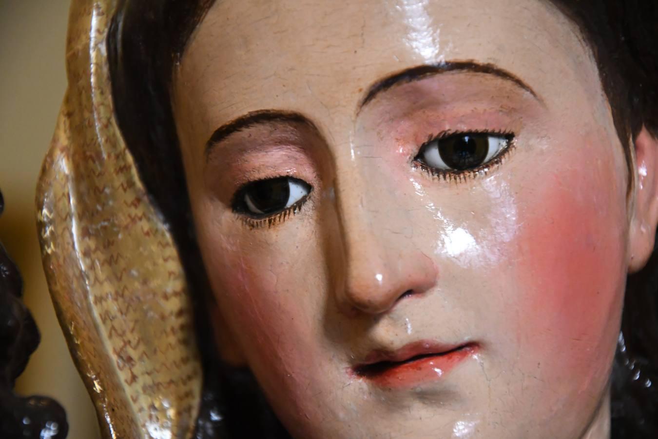 Restauración de la Virgen del Rosario de la iglesia de la Caridad