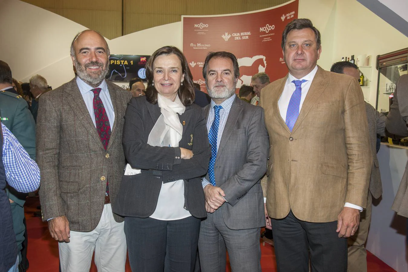 Ignacio Candau, Ángeles Mata, Jorge Ramos y Carlos Bohórquez Domecq