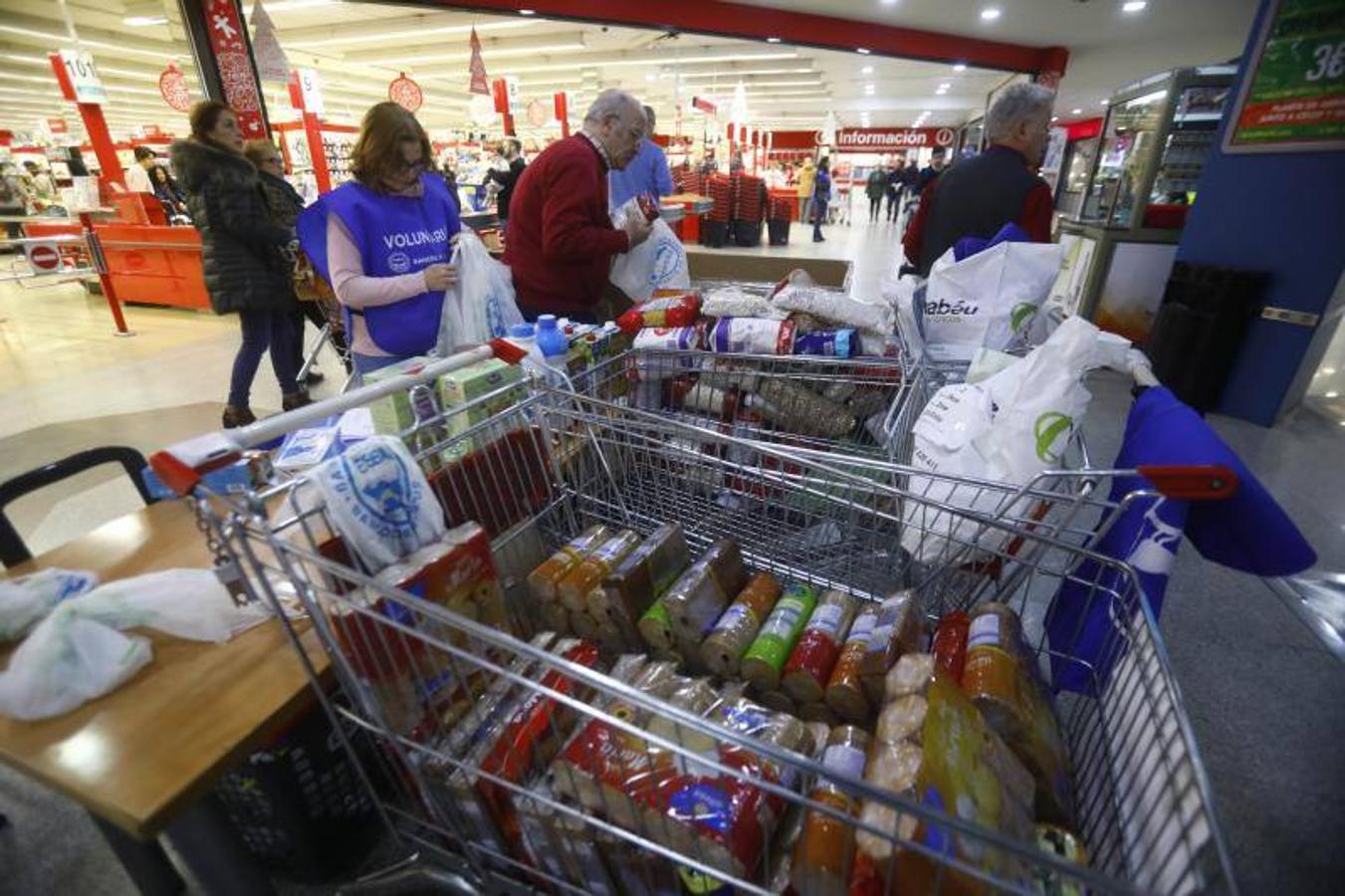 La campaña de recogida del Banco de Alimentos de Córdoba, en imágenes