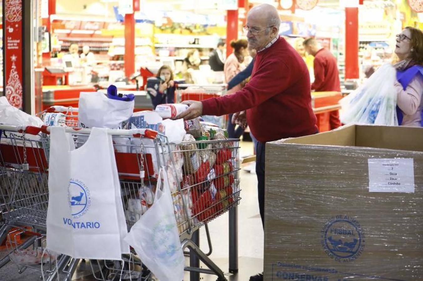 La campaña de recogida del Banco de Alimentos de Córdoba, en imágenes