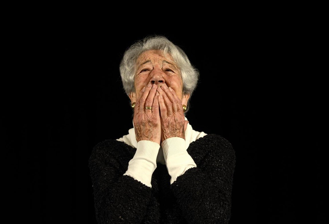 La intérprete, durante un homenaje que le rindieron en el centro cultural de Alpedrete, que lleva su nombre desde noviembre de 2015. 