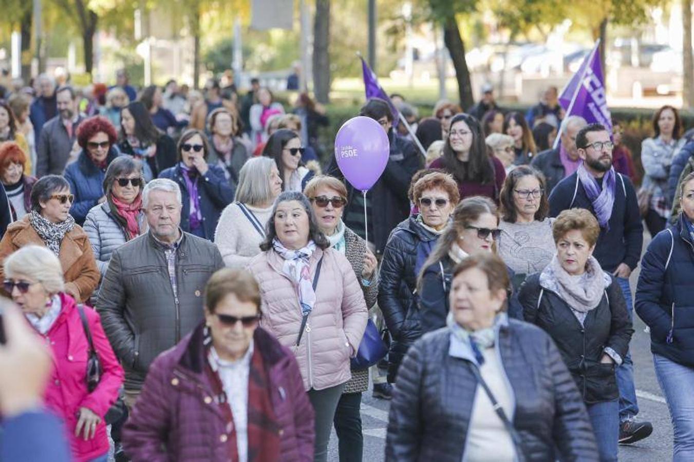 La manifestación contra la violencia hacia las mujeres de Córdoba, en imágenes