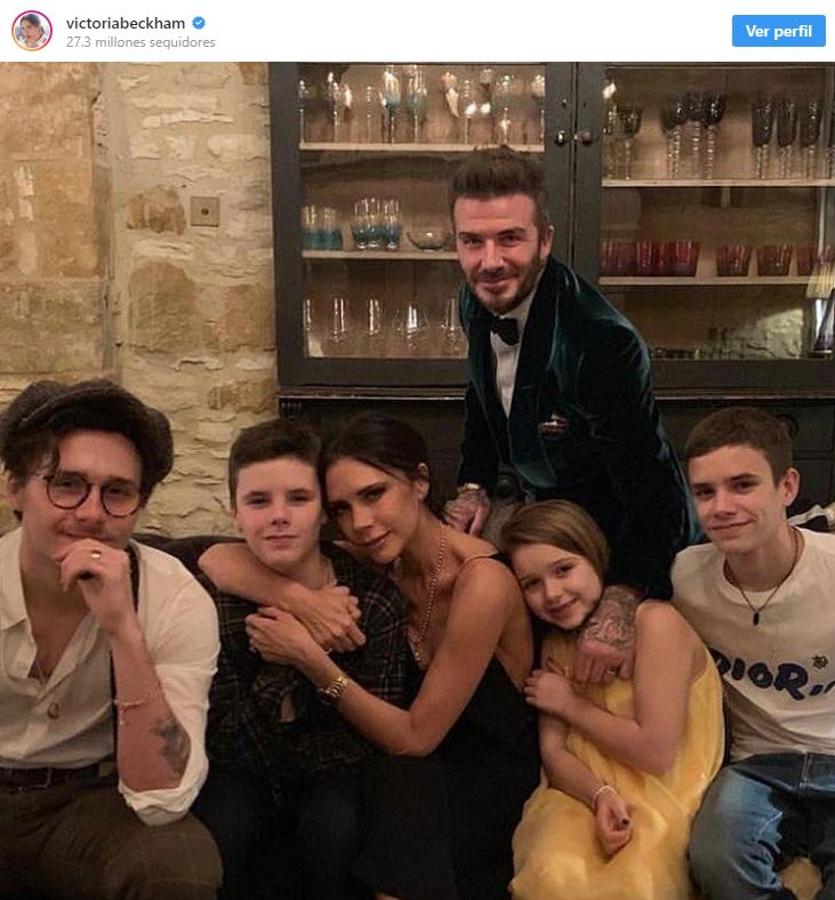 La familia Beckham. 