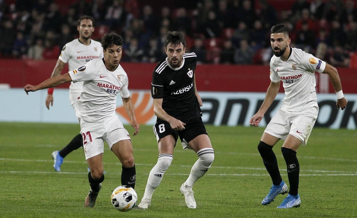 En imágenes, el partido Sevilla FC-Qarabag (2-0)