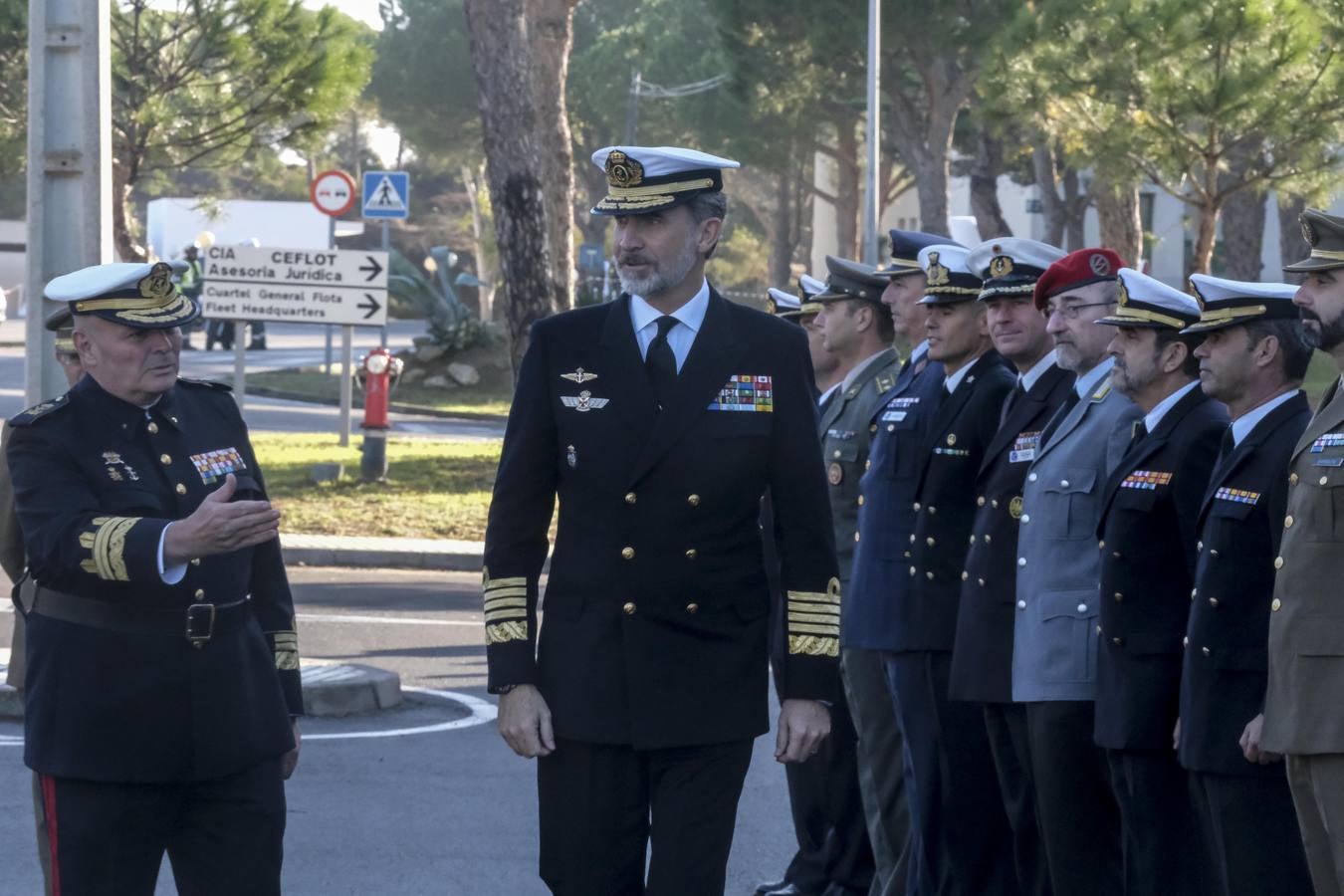 El Rey visita Rota y San Fernando