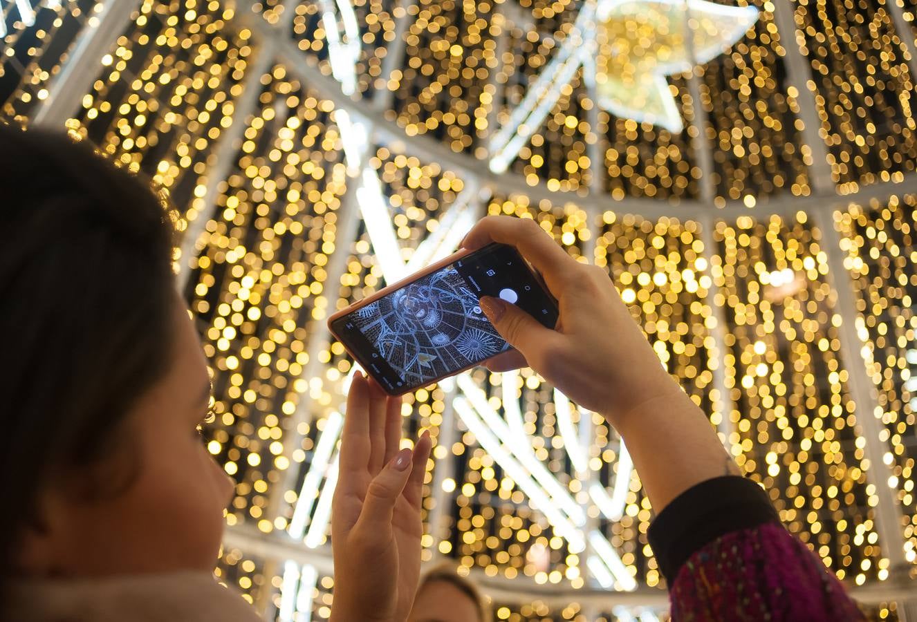 En imágenes: la inauguración del alumbrado de Navidad en Málaga