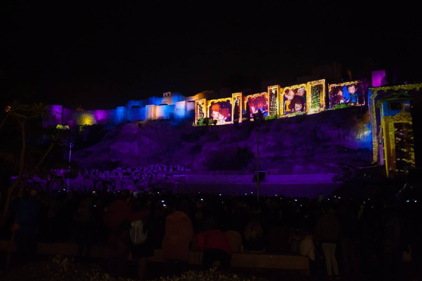 En imágenes: la inauguración del alumbrado de Navidad en Málaga