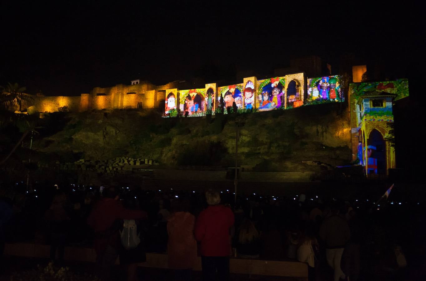 Así «suenan» las espectaculares luces de Navidad de Málaga