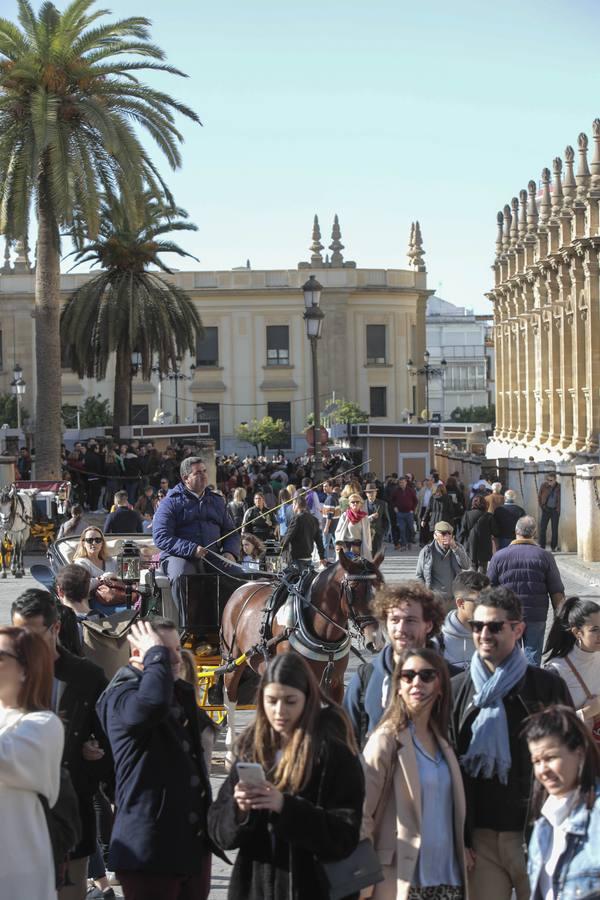 Lleno total en el centro de Sevilla