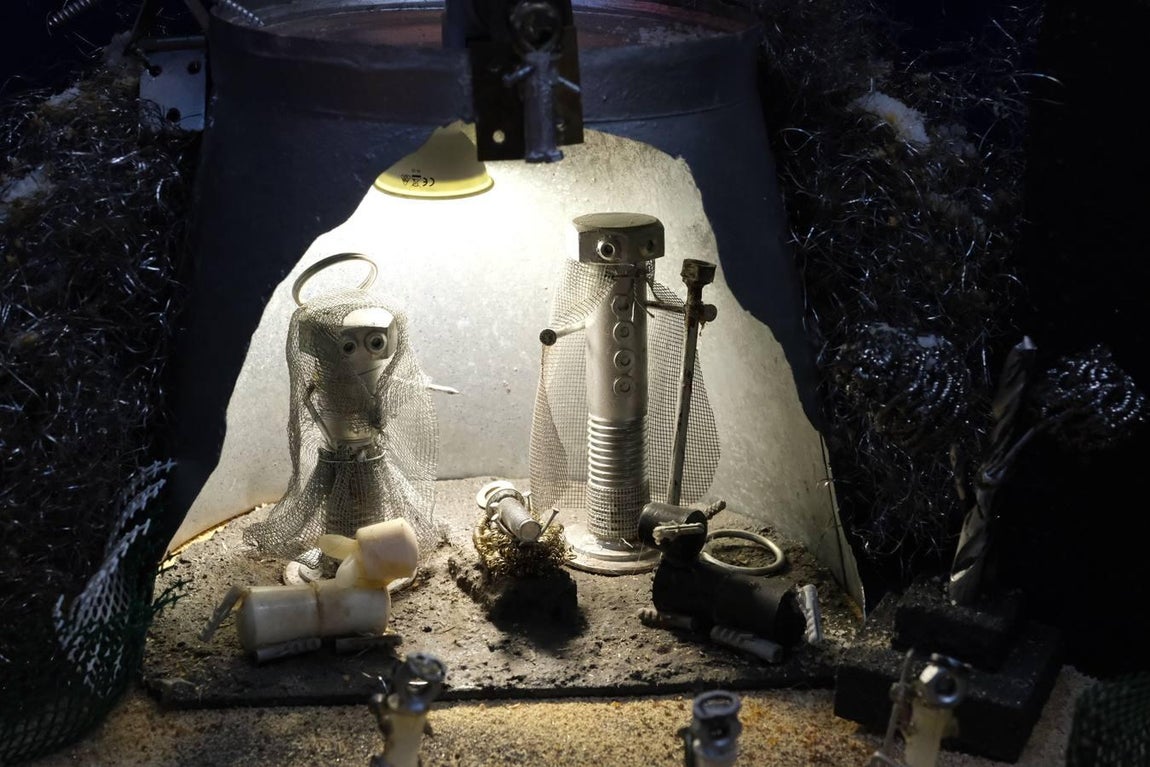 Fotos: El original belén de la Ferretería El Bazar