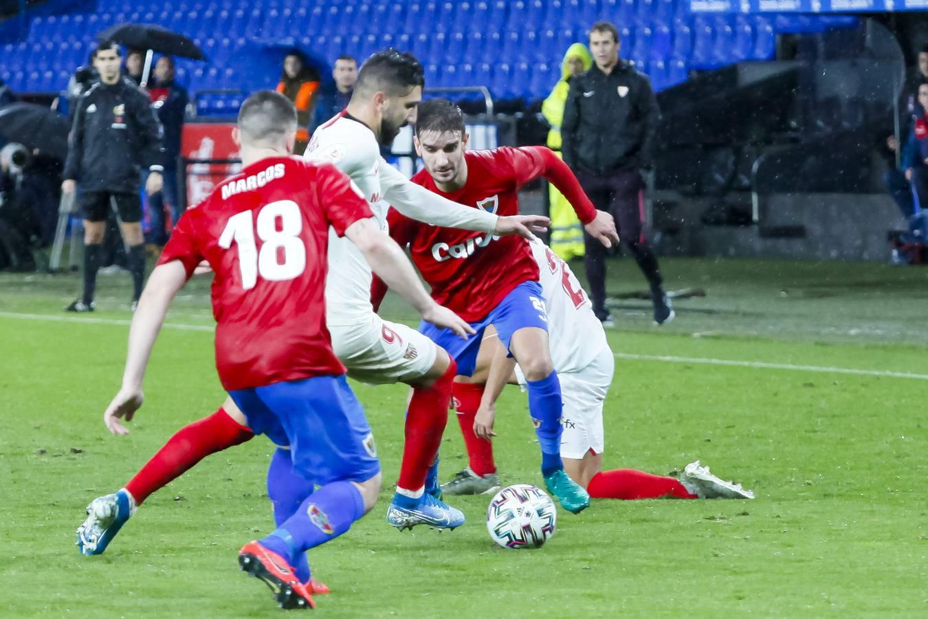 En imágenes, el Bergantiños-Sevilla de la primera ronda de la Copa del Rey