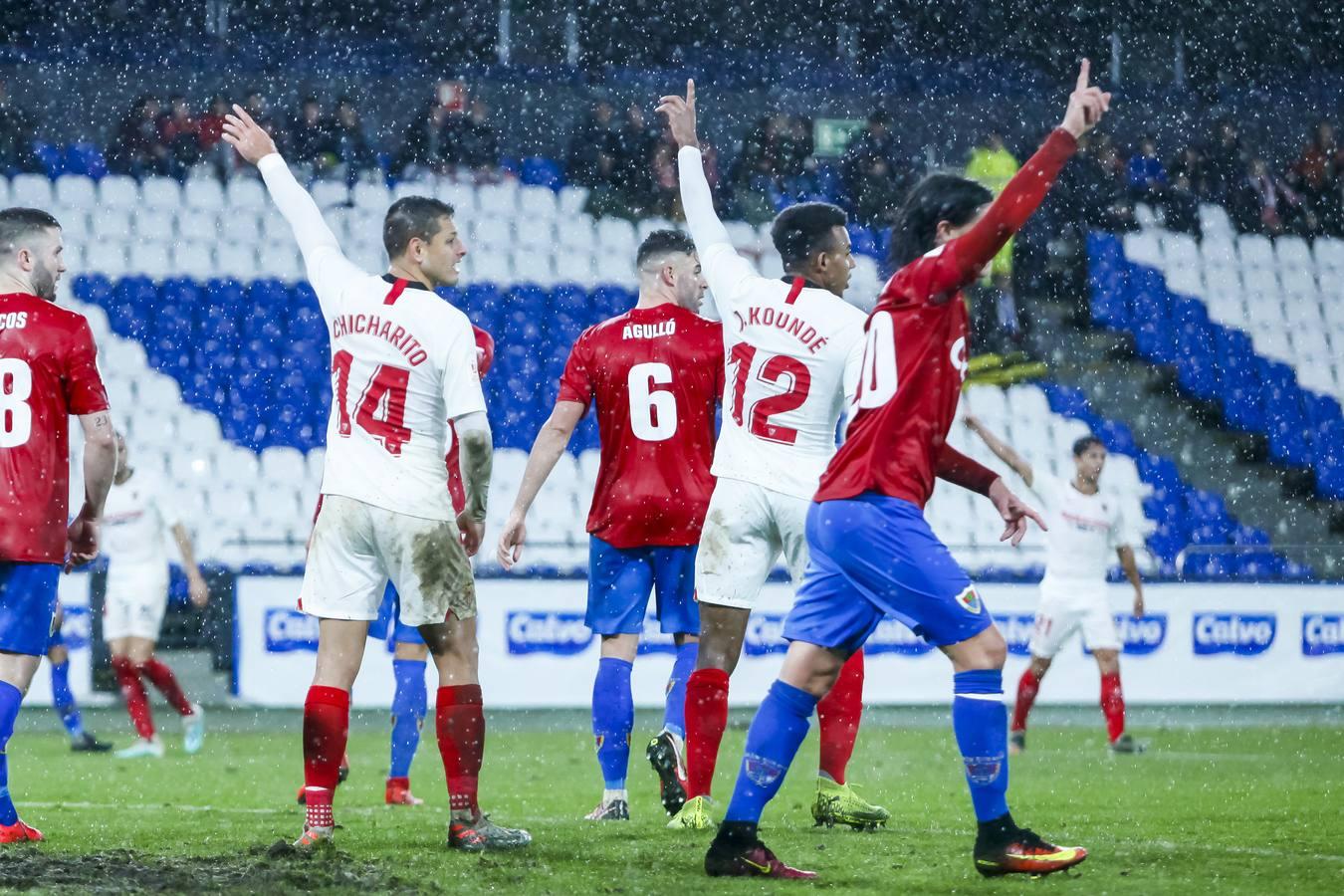 En imágenes, el Bergantiños-Sevilla de la primera ronda de la Copa del Rey