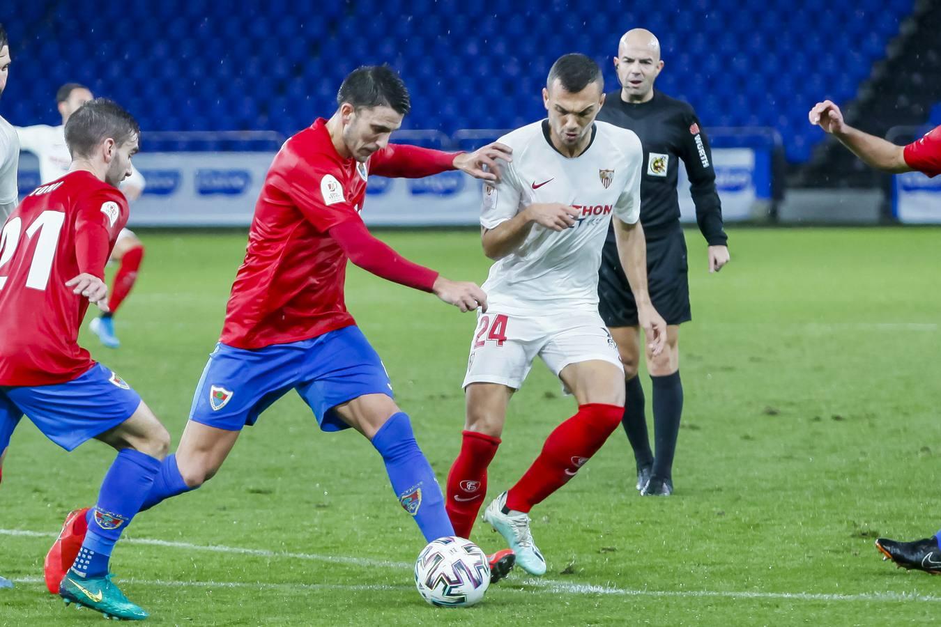 En imágenes, el Bergantiños-Sevilla de la primera ronda de la Copa del Rey