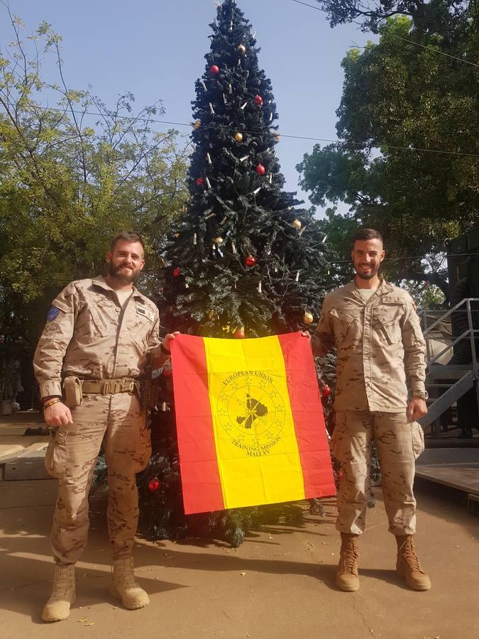 En imágenes: la Navidad de los militares de Cádiz en misiones en el extranjero