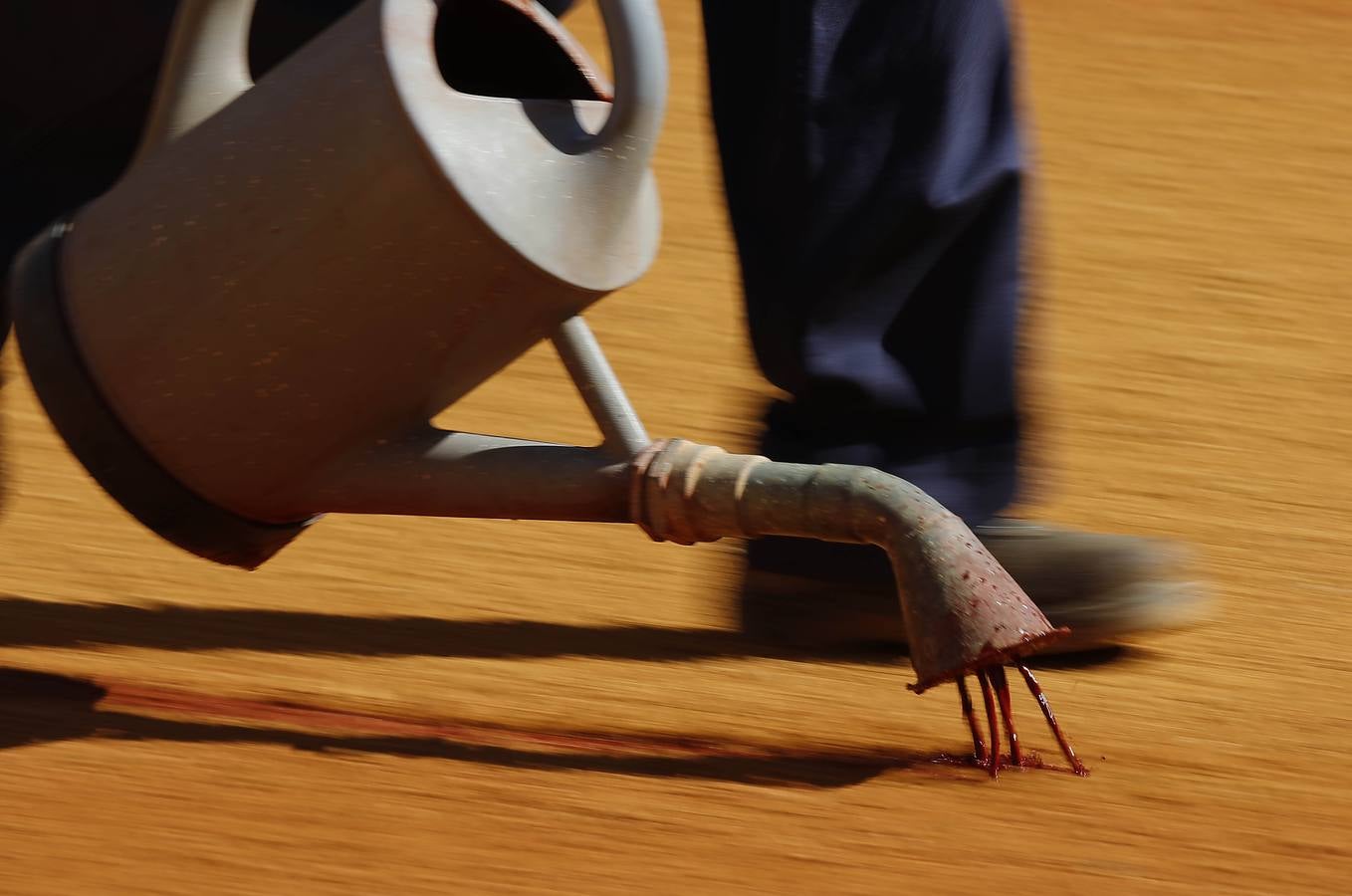 Detalle de los preparativos de una corrida en la Maestranza