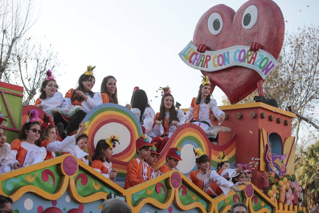 Salida de la Cabalgata de Reyes de Sevilla, en imágenes