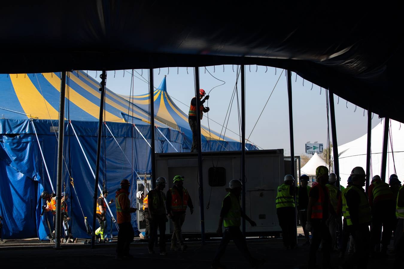 El Circo del Sol levanta su carpa en Sevilla