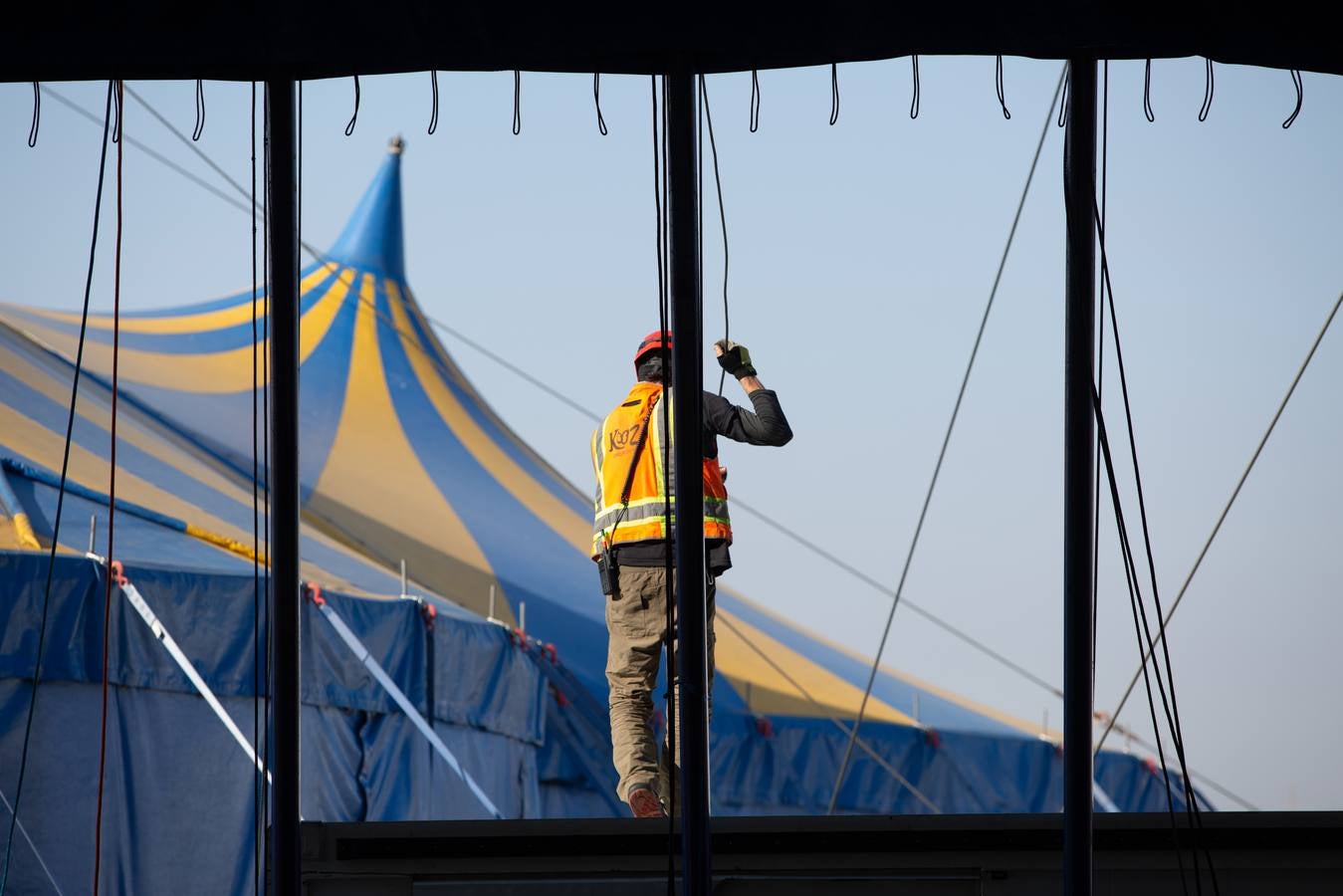 El Circo del Sol levanta su carpa en Sevilla