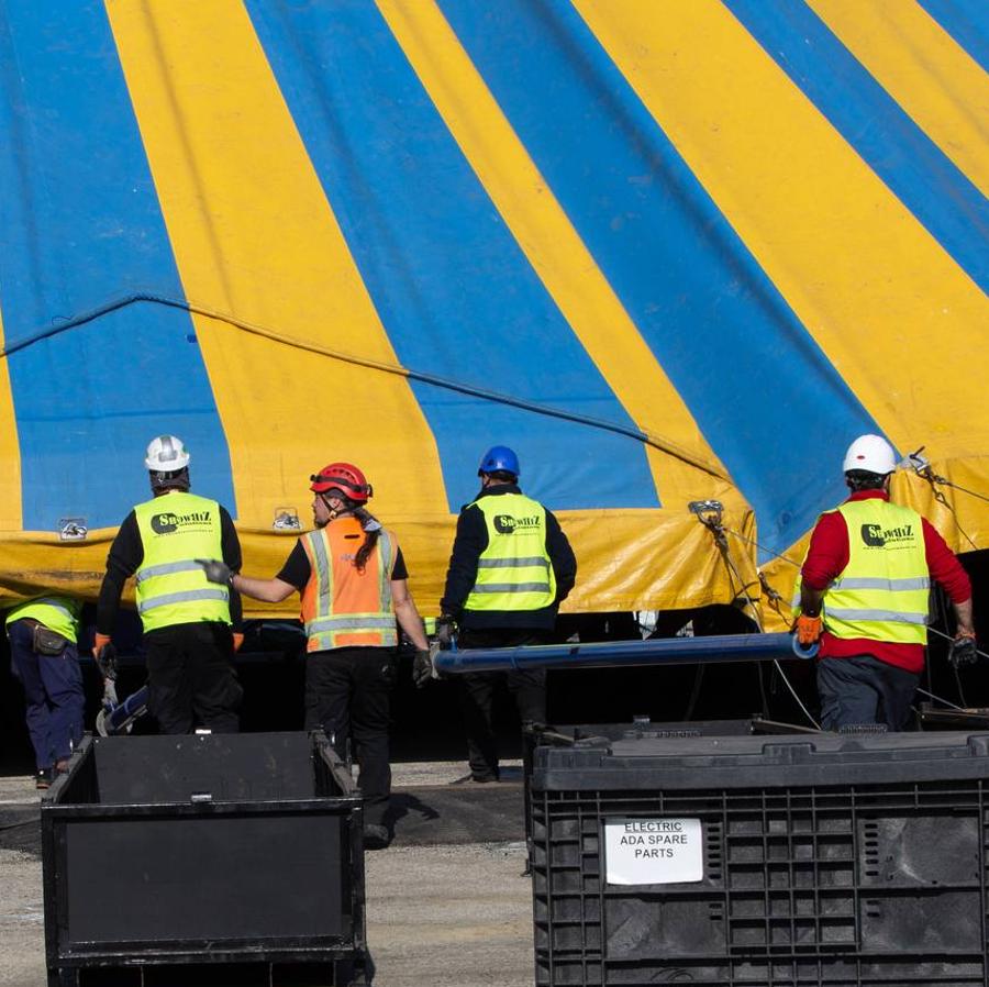 El Circo del Sol levanta su carpa en Sevilla