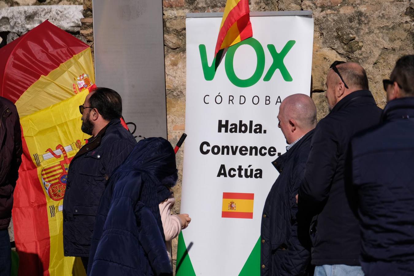 La concentración de VOX en Córdoba, en imágenes