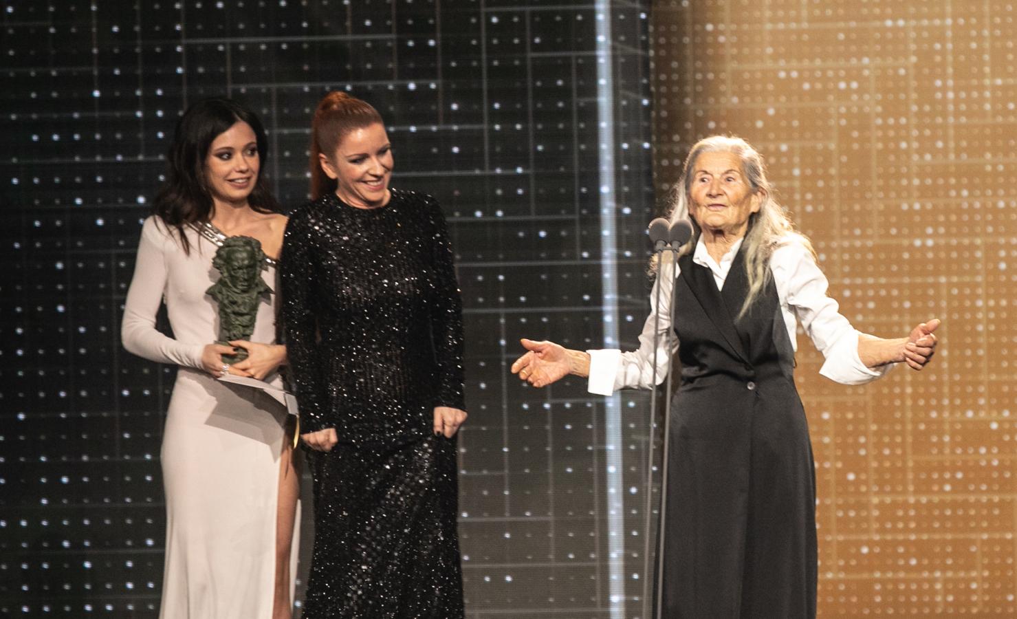 Benedicta Sánchez da la primera soprpresa de la noche al llevarse el Goya a la Mejor actriz revelación