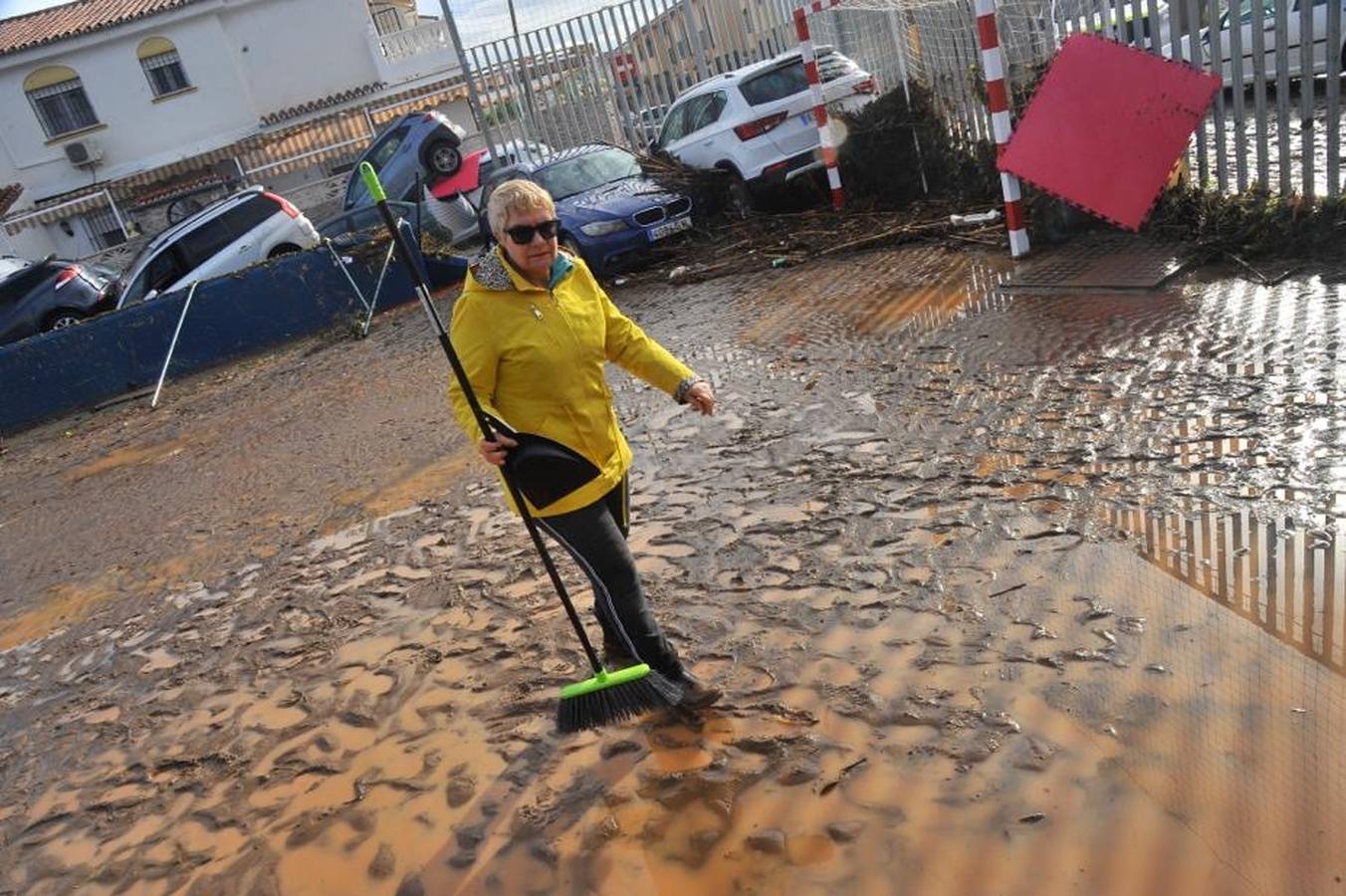 Así ha devastado una brutal tromba de agua la localidad malagueña de Campanillas