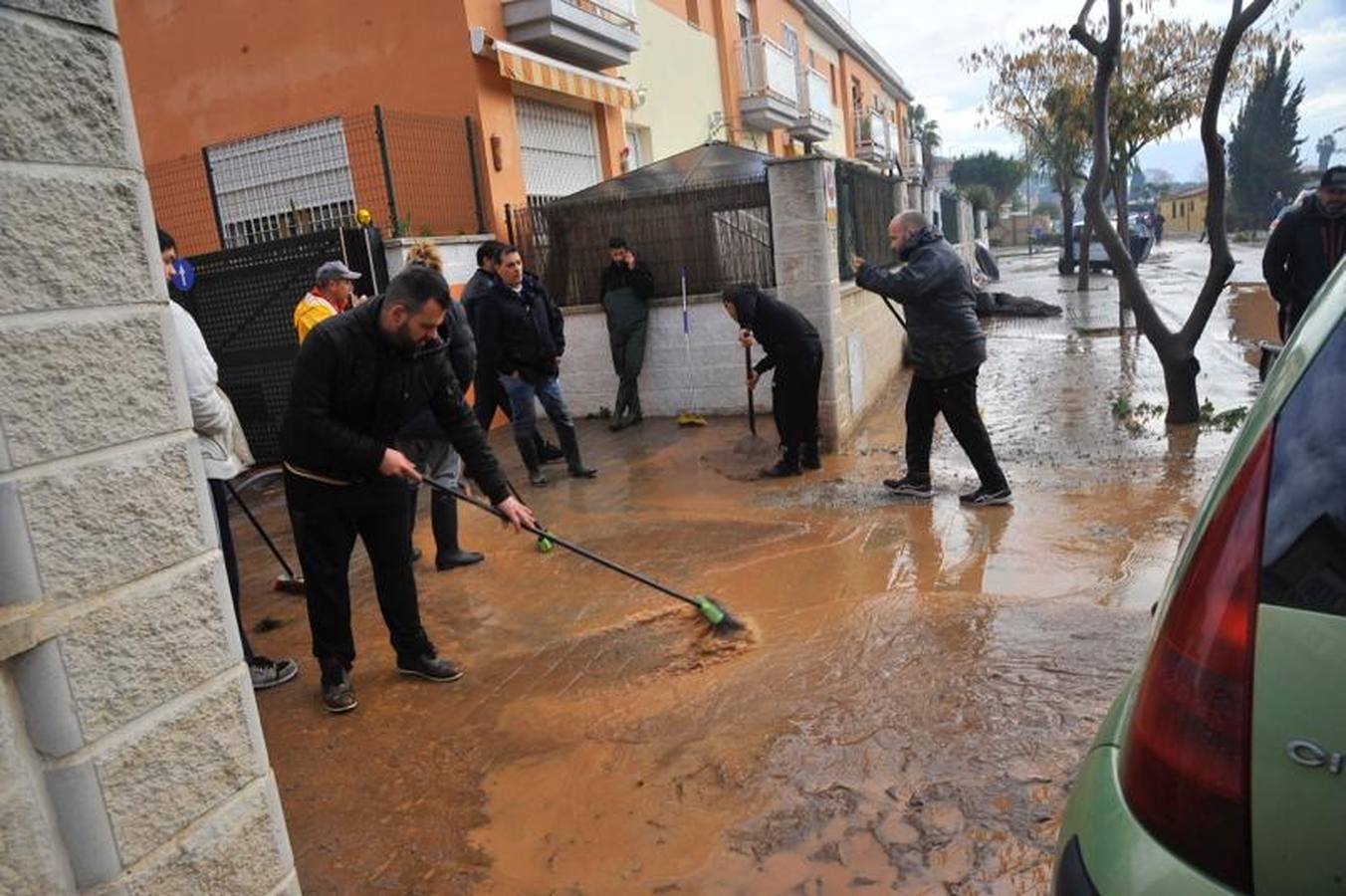 Así ha devastado una brutal tromba de agua la localidad malagueña de Campanillas