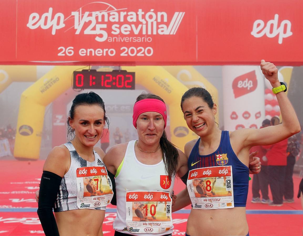 En imágenes: Ganadores y ambiente del Medio Maratón de Sevilla 2020