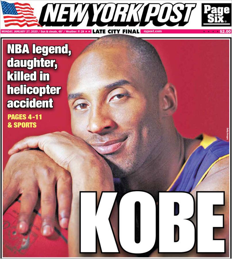 Revista de prensa: conmoción mundial por la muerte de Kobe Bryant