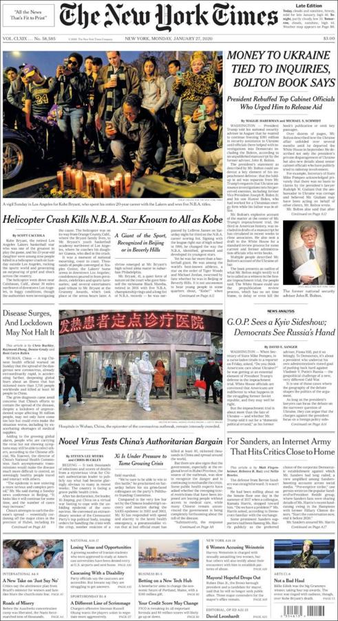 Revista de prensa: conmoción mundial por la muerte de Kobe Bryant