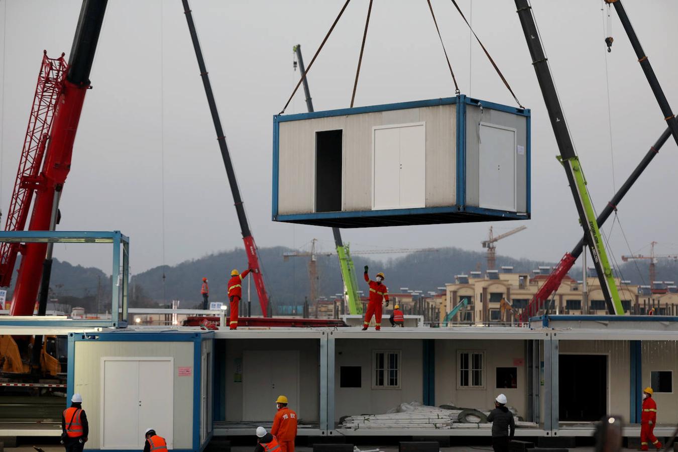 El nuevo centro hospitalario está  compuesto de módulos prefabricados. 