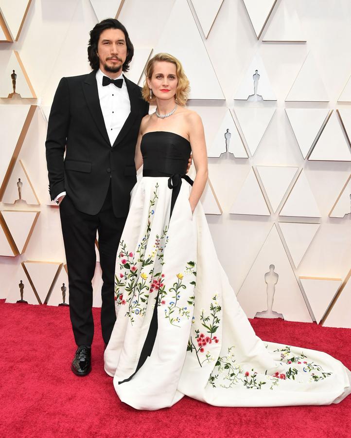 Adam Driver. Clásico y correcto, el nominado a Mejor Actor por su papel en Historia de un matrimonio, apostó por un esmoquin de Burberry.