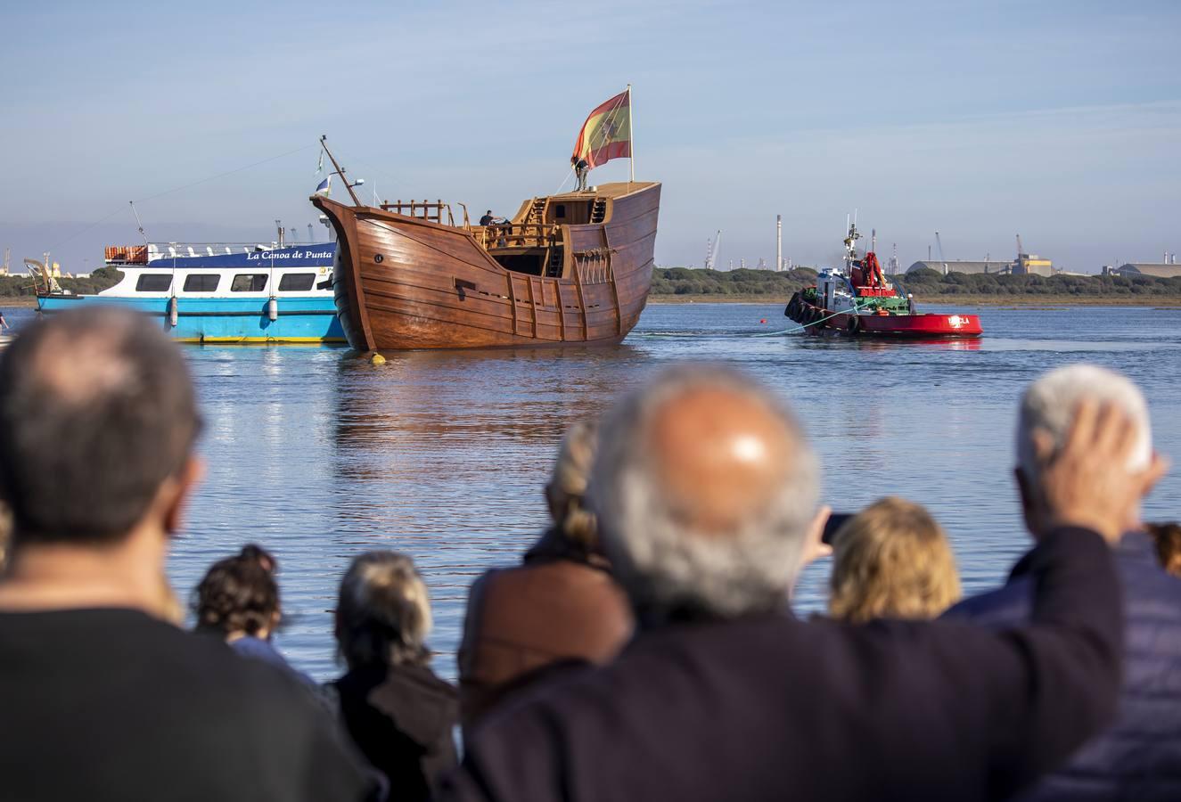 Una réplica de la Nao Victoria llega a Sevilla