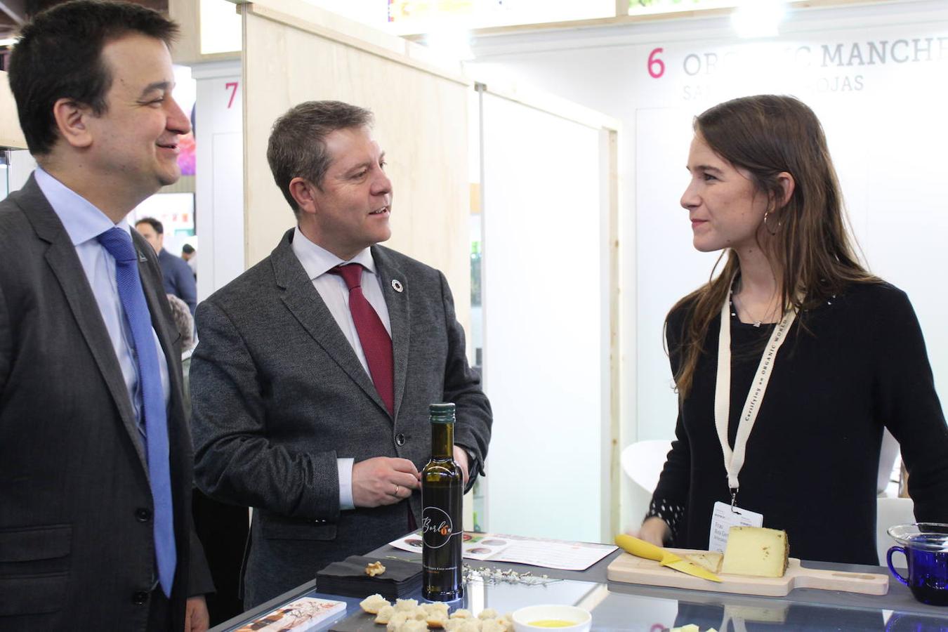 Las imágenes de García-Page en la feria de productos ecológicos de Núremberg