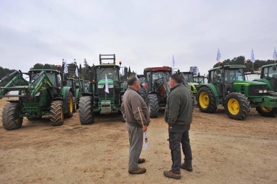 Las reivindicaciones de los agricultores en Málaga, en imágenes