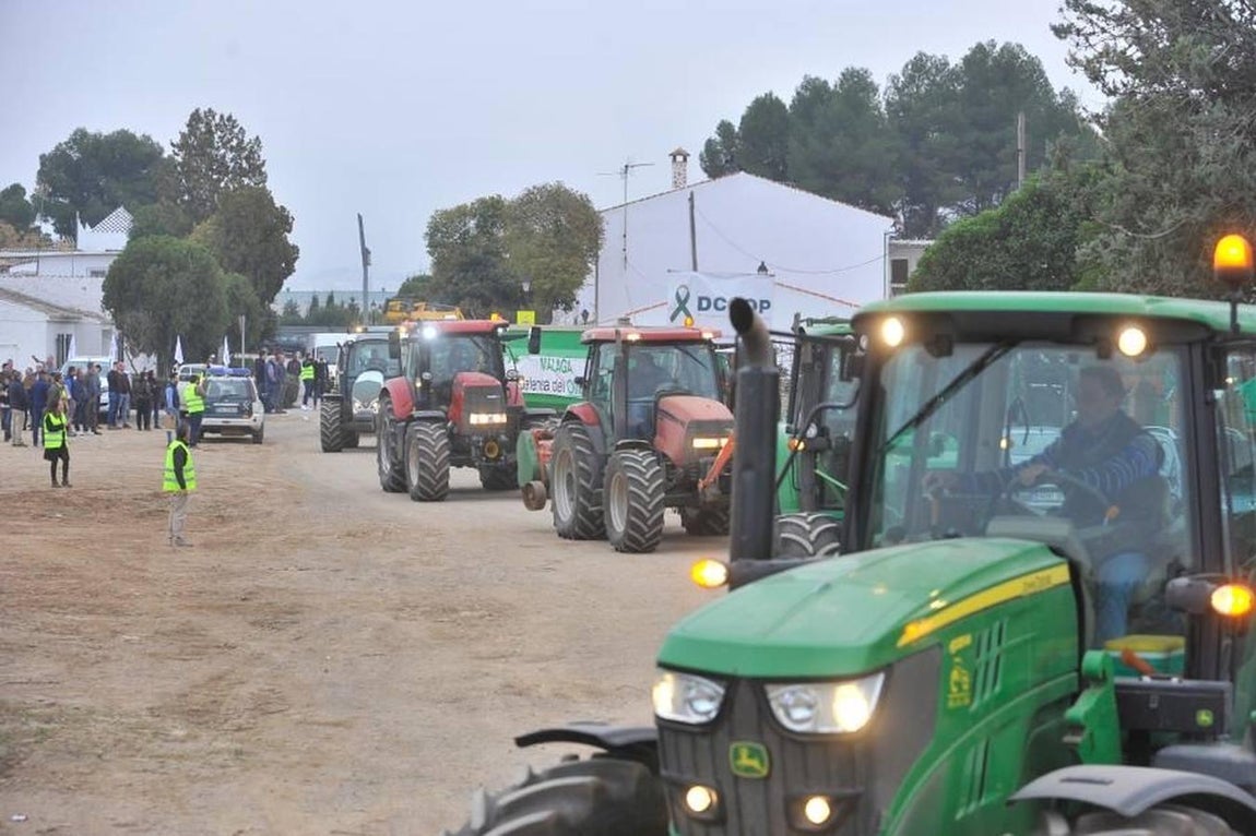 Las reivindicaciones de los agricultores en Málaga, en imágenes