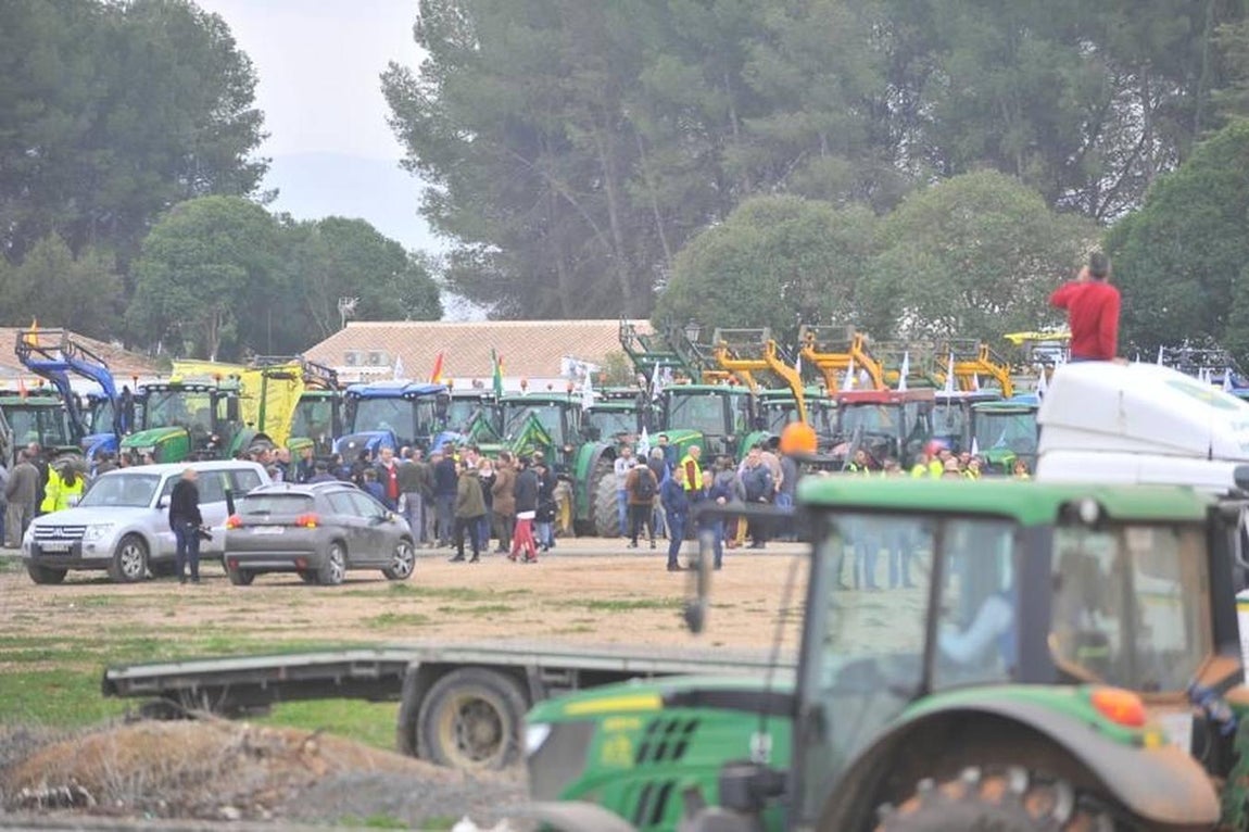 Las reivindicaciones de los agricultores en Málaga, en imágenes