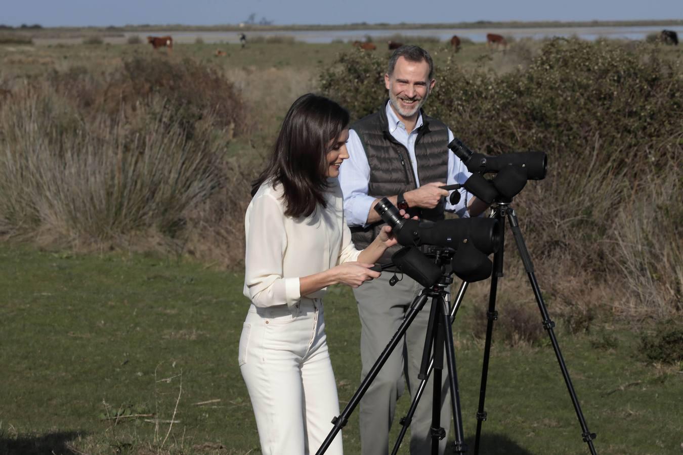 Los Reyes de España visitan Doñana