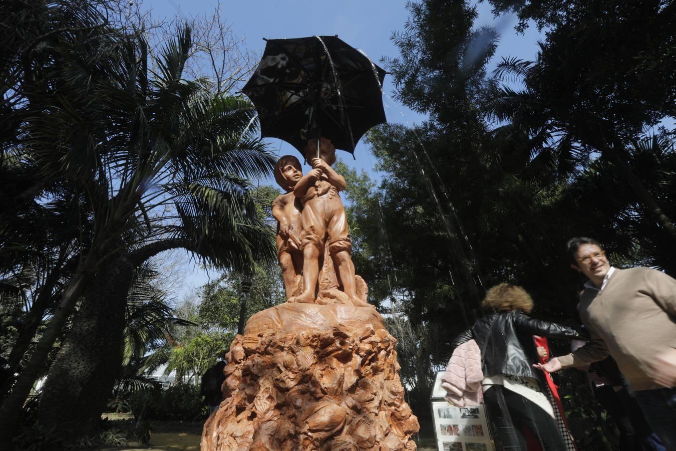 FOTOS: Así luce la fuente de los niños del paraguas en el Parque Genovés
