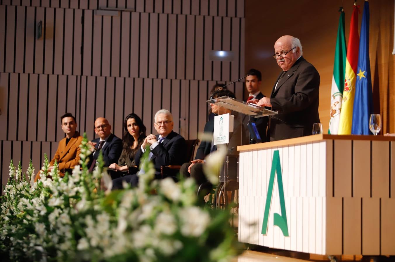 El acto de entrega de banderas de Andalucía en Córdoba, en imágenes