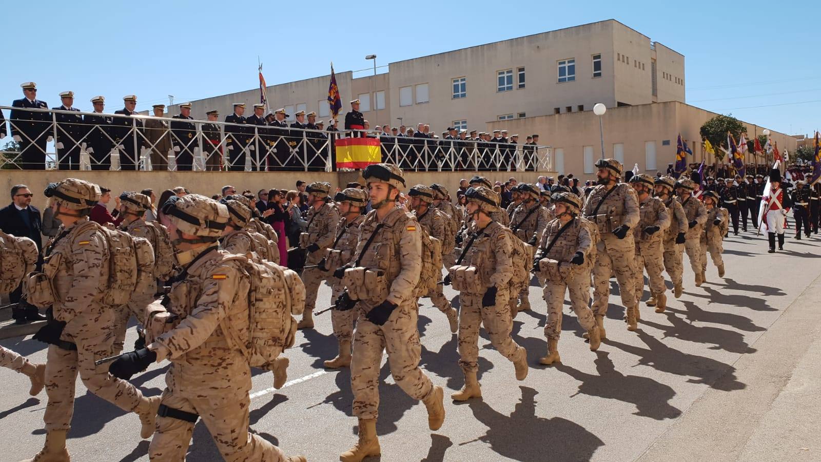 FOTOS: Parada y desfile militar por el 483 aniversario de la Infantería de Marina