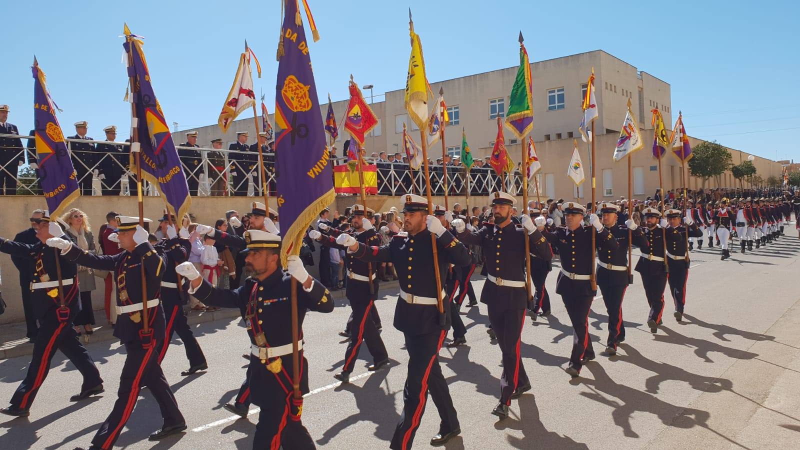 FOTOS: Parada y desfile militar por el 483 aniversario de la Infantería de Marina